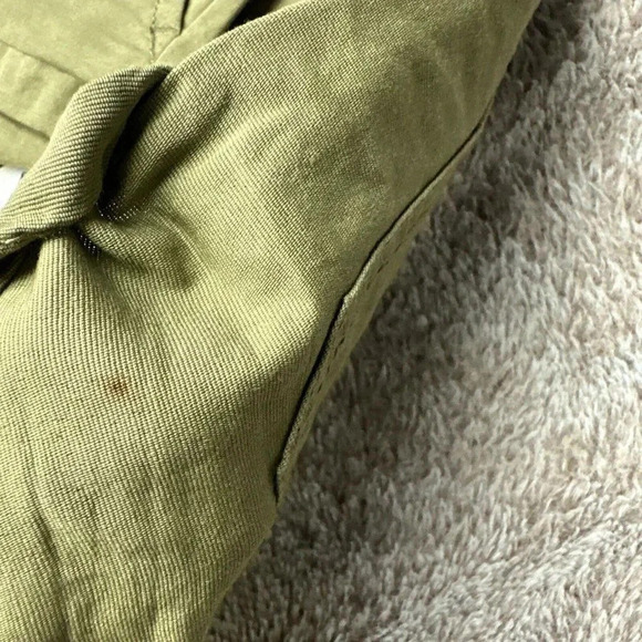 Roxy Shorts Womens Cheeky Chino Hot Pants Mid Rise Cuffed Green - Picture 11 of 16